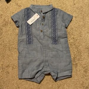 (SUMMER) Baby boy jean material outfit